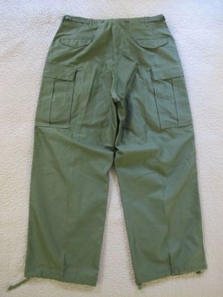 BARELY Vintage 1952 Korean War US Army Field Trousers Pants M - 1951; LARGE 4