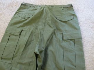 BARELY Vintage 1952 Korean War US Army Field Trousers Pants M - 1951; LARGE 5