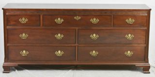 Baker Mahogany Chippendale Style Chest Of Drawers Dresser Williamsburg Style