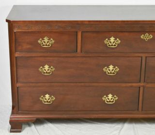 Baker Mahogany Chippendale Style Chest of Drawers Dresser Williamsburg Style 2