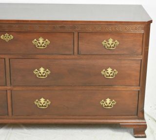 Baker Mahogany Chippendale Style Chest of Drawers Dresser Williamsburg Style 3