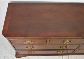 Baker Mahogany Chippendale Style Chest of Drawers Dresser Williamsburg Style 4