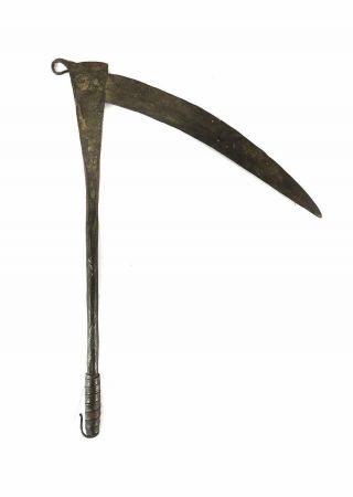 Scythe Currency Forged Iron Nigeria African Art WAS $95.  00 2