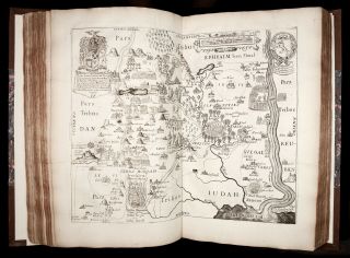 1650 FULLER Pisgah - Sight of Palestine HOLY LAND ISRAEL Bible JUDAICA plates MAPS 7