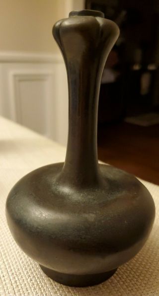 Chinese Bronze Vase Garlic - Head