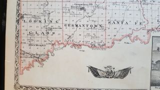 Antique Map - CLINTON County Illinois - Warner & Beers/Union Atlas Co.  1876 4