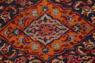 VINTAGE Traditional RED Floral PERSIAN Oriental Area Rug Hand - Knotted Wool 9x13 7