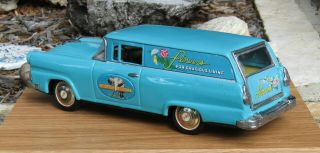 VINTAGE TIN FRICTION BANDAI 1956 FORD SEDAN DELIVERY (12 inch - 30 cm) 2