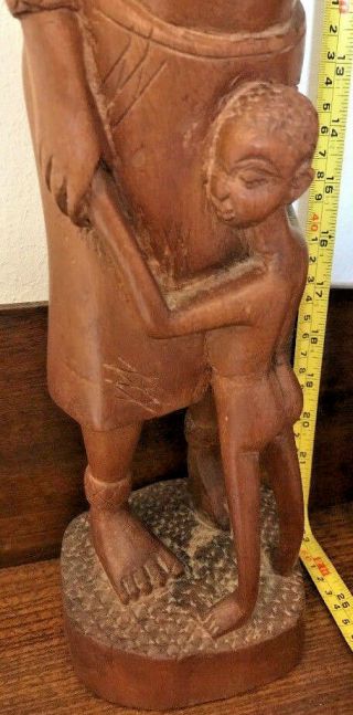 Collectable Very Rare Wooden Large African Hand Carved Nigeria Statues 3