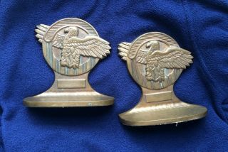 Rare World War 2.  Bronze Bookends.  Ruptured Duck
