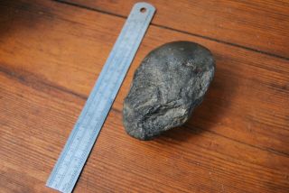 Old Aboriginal Stone Hand Axe With Ground Edge Of Considerable Age