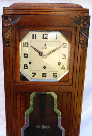 VEDETTE Westminster Wall Clock 8 Hammers 8 Gongs French Art Deco 2