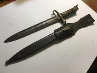 WW2 1941 fighting knife and case,  6655 no.  on sheath rare ' 2