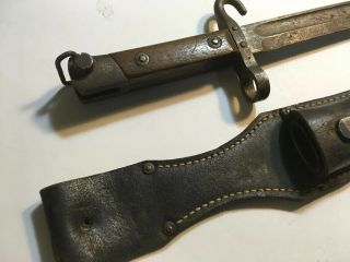 WW2 1941 fighting knife and case,  6655 no.  on sheath rare ' 3