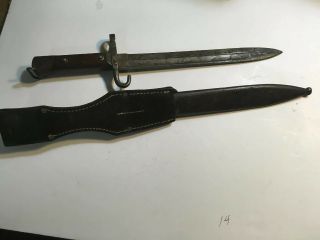 WW2 1941 fighting knife and case,  6655 no.  on sheath rare ' 6