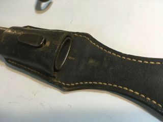WW2 1941 fighting knife and case,  6655 no.  on sheath rare ' 8