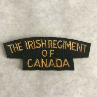 The Irish Regiment Of Canada Patch Canadian Army Cadet Military