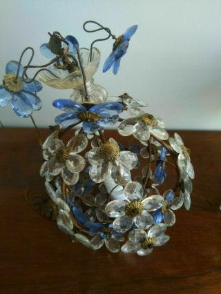 Old precious Maria Theresa Crystal Venice chandelier blu museum 2