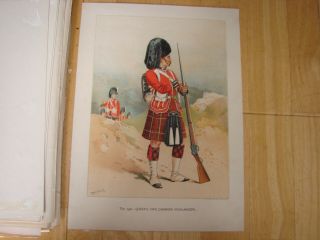 British Military Prints X 17 Indian and Colonial Forces H.  Burnett 19th Century 10
