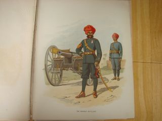 British Military Prints X 17 Indian and Colonial Forces H.  Burnett 19th Century 8