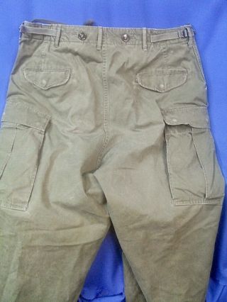 KOREA War US Army Military Trousers Shell Field M - 1951 Uniform Pants 36 x 28 11