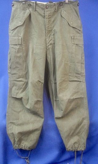 Korea War Us Army Military Trousers Shell Field M - 1951 Uniform Pants 36 X 28