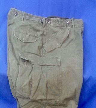 KOREA War US Army Military Trousers Shell Field M - 1951 Uniform Pants 36 x 28 3
