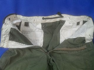 KOREA War US Army Military Trousers Shell Field M - 1951 Uniform Pants 36 x 28 4