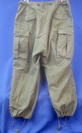 KOREA War US Army Military Trousers Shell Field M - 1951 Uniform Pants 36 x 28 8