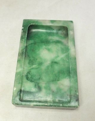 G691: Chinese ink stone of green stone carving ware with appropriate tone 2