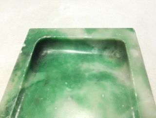 G691: Chinese ink stone of green stone carving ware with appropriate tone 3