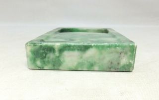 G691: Chinese ink stone of green stone carving ware with appropriate tone 7