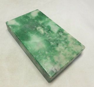 G691: Chinese ink stone of green stone carving ware with appropriate tone 9