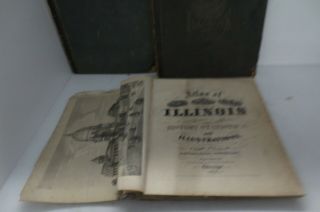 1879 Atlas of the State of Illinois - Antique maps Illustrations Large giant book 2