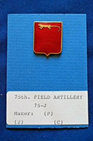 75th Field Artillery Dui,  Korean War Era,  German Made