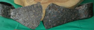 1675 - 1750 Pair Dug Axe Cast Iron Heads Great Osage Vernon County Mo 5.  3/4 " 5 1/2