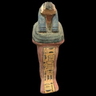Ancient Huge Egyptian Wooden Statuette 300 Bc (1) 19.  5 Tall