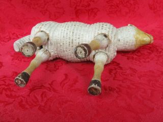 Antique Schoenhut Sheep Lamb with Painted Eyes RARE 10