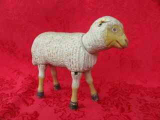 Antique Schoenhut Sheep Lamb With Painted Eyes Rare