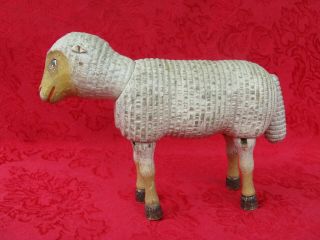 Antique Schoenhut Sheep Lamb with Painted Eyes RARE 2