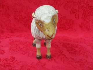 Antique Schoenhut Sheep Lamb with Painted Eyes RARE 4