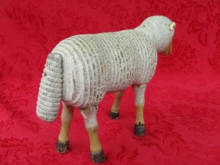 Antique Schoenhut Sheep Lamb with Painted Eyes RARE 6