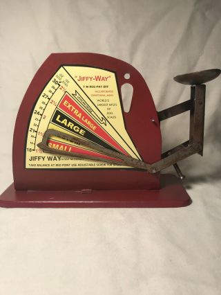 Vintage Style “jiffy - Way” Egg Scale Country Cool