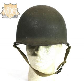 Ww2 U.  S.  Front Seam Sb Helmet & Liner Set