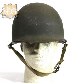 WW2 U.  S.  Front Seam SB Helmet & Liner Set 2