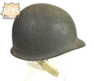 WW2 U.  S.  Front Seam SB Helmet & Liner Set 5