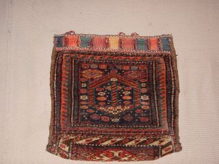 Wonderful Antique Small Complete Kurdish Bag Hg