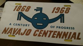 Navajo Centennial License Plate