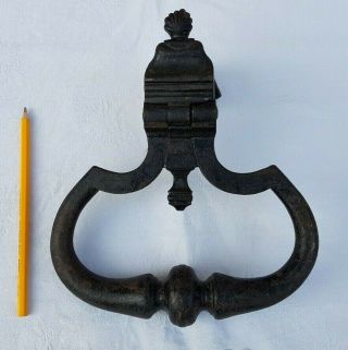 Antique French,  Rare & Door Knocker,  Wrought Iron,  Early 18th Century France