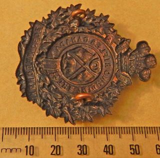 14th Regiment Princess of Wales Own Rifles post 1907 Glengarry Badge 3